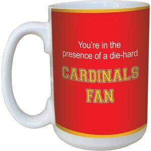Tree-Free Greetings Cardinals College Basketball Ceramic D handle Mug 15oz